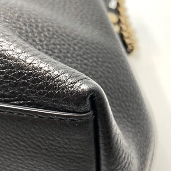 Gucci GG Soho Chain Shoulder Bag Black - Picture 7 of 8